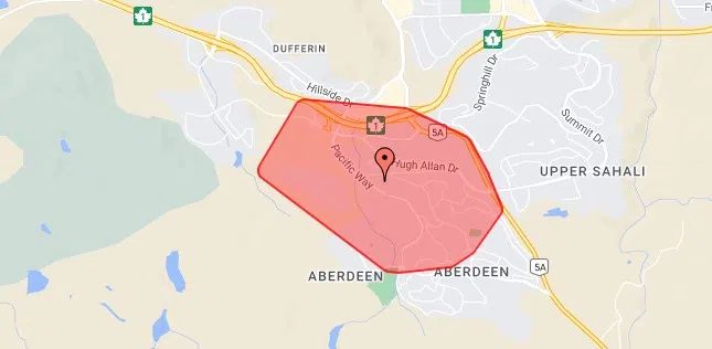 UPDATE: Power restored in Aberdeen