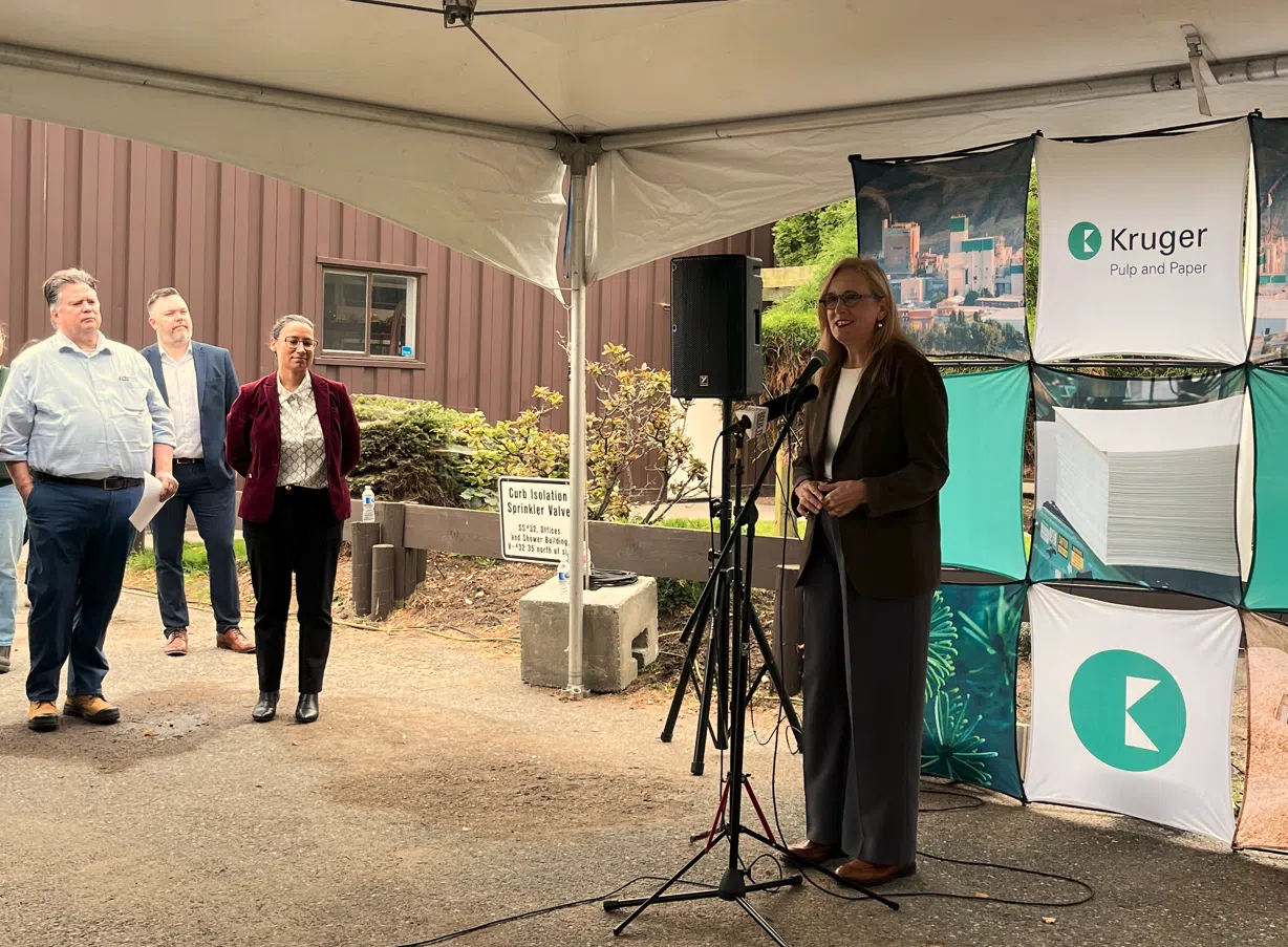 UPDATE - Federal, provincial governments to invest millions at Kruger Kamloops mill