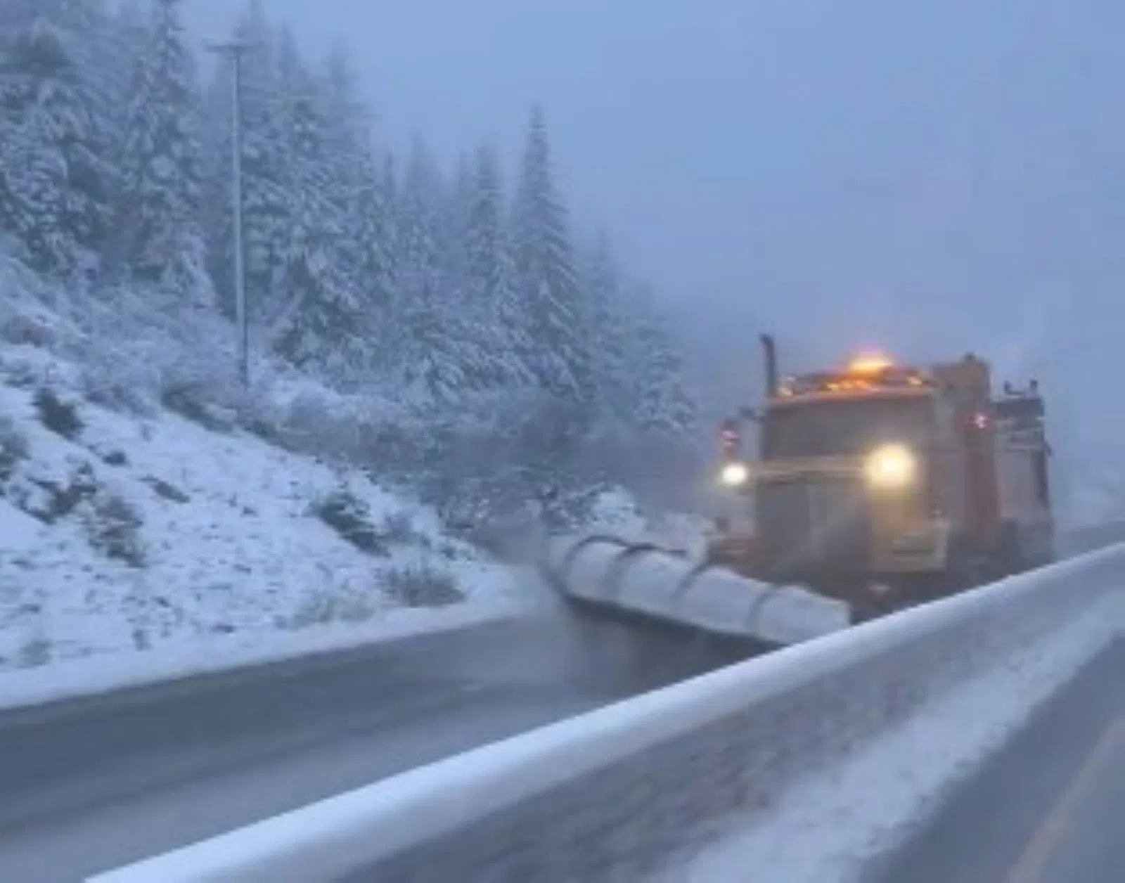 First notable snowfall of season activates crews on Coquihalla
