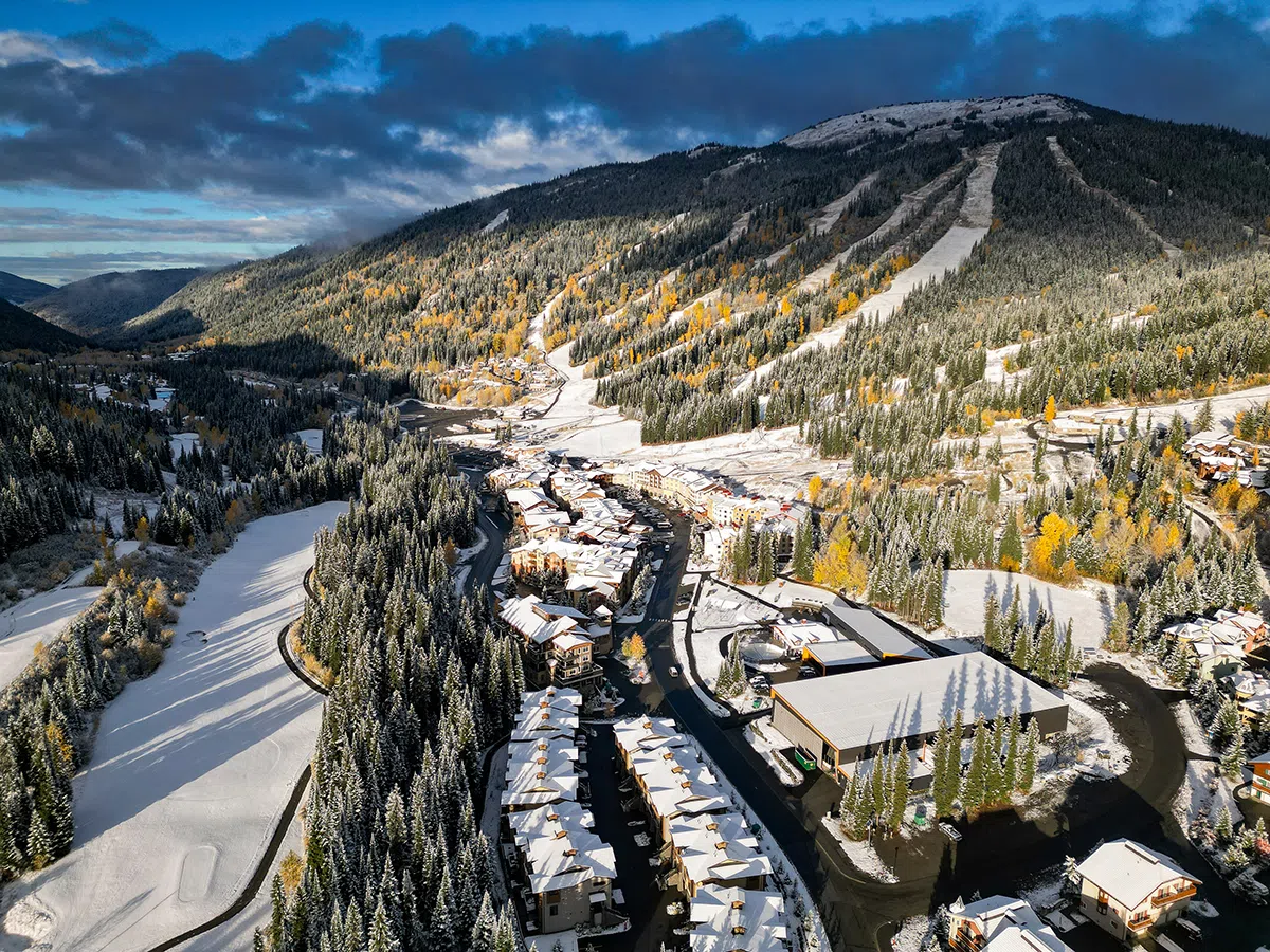 First big Sun Peaks snowfall
