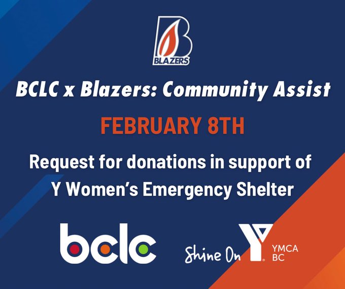 Blazers & BCLC teaming up to help women in need