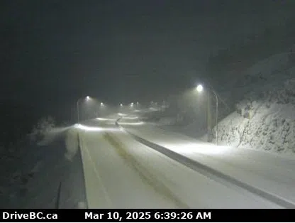 Blast of snow making for challenging driving conditions on Coquihalla