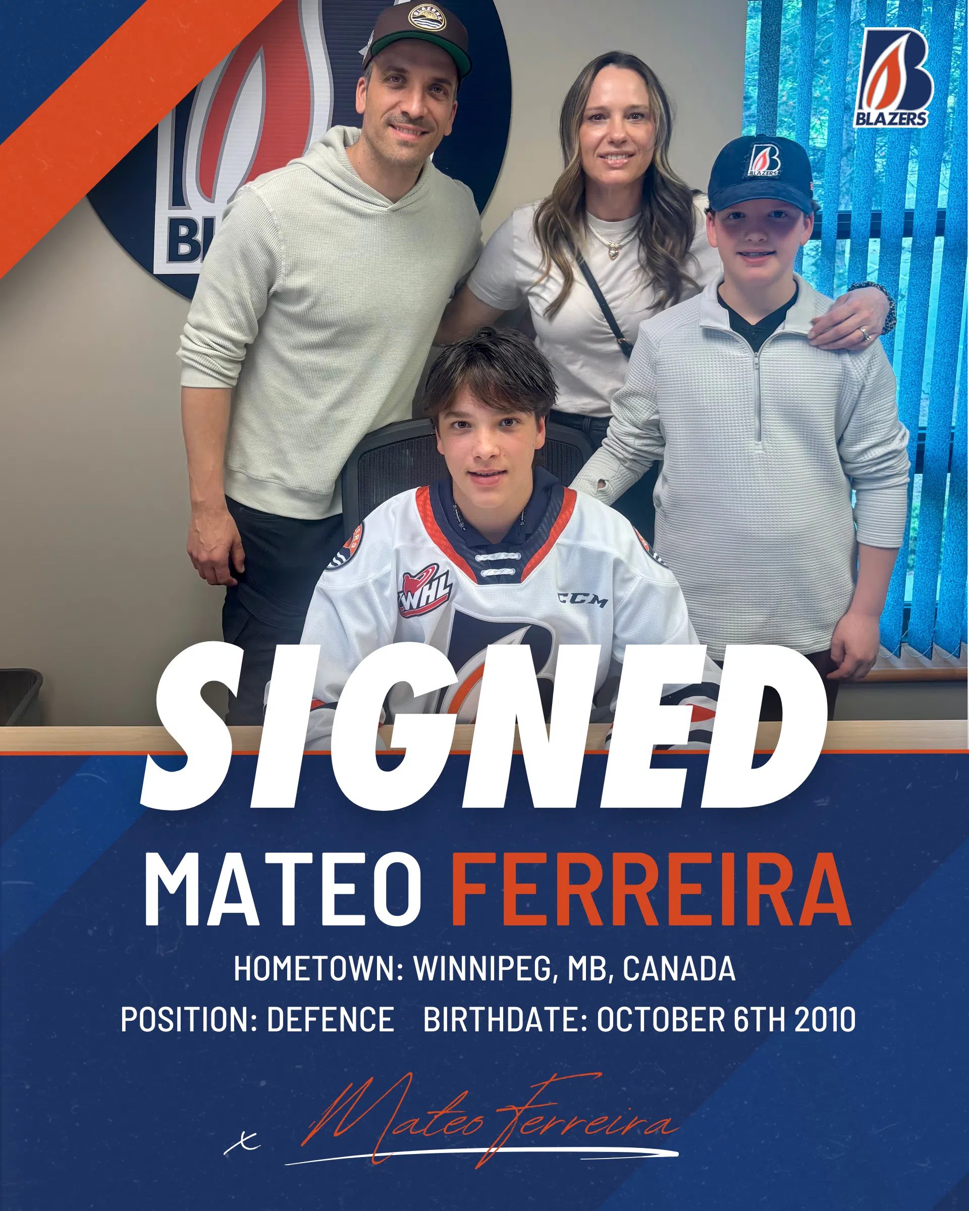 Kamloops Blazers sign 2025 top draft pick following weekend Development Camp