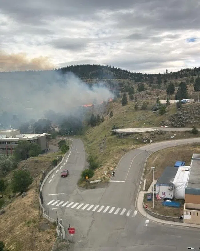 Crews able to keep fire south of Royal Inland Hospital from expanding