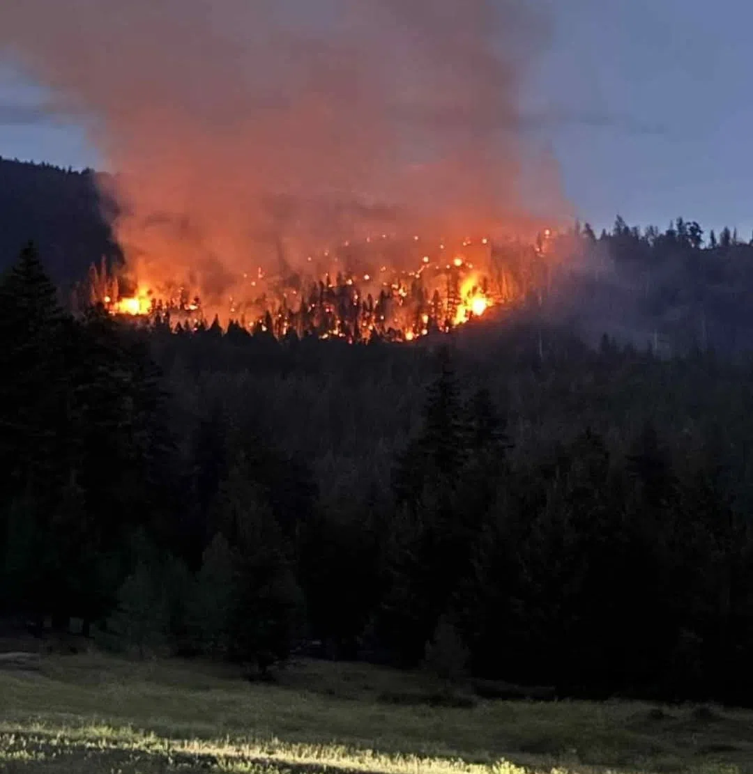 Lightning caused fires break out north of Kamloops