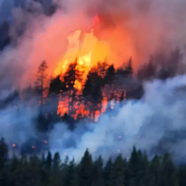 Wildfire explodes in size in Fraser Canyon, threatening homes as heatwave sets in