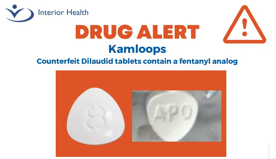 Urgent Drug Alert in Kamloops Over Counterfeit Dilaudid Tablets Containing Fentanyl Analog