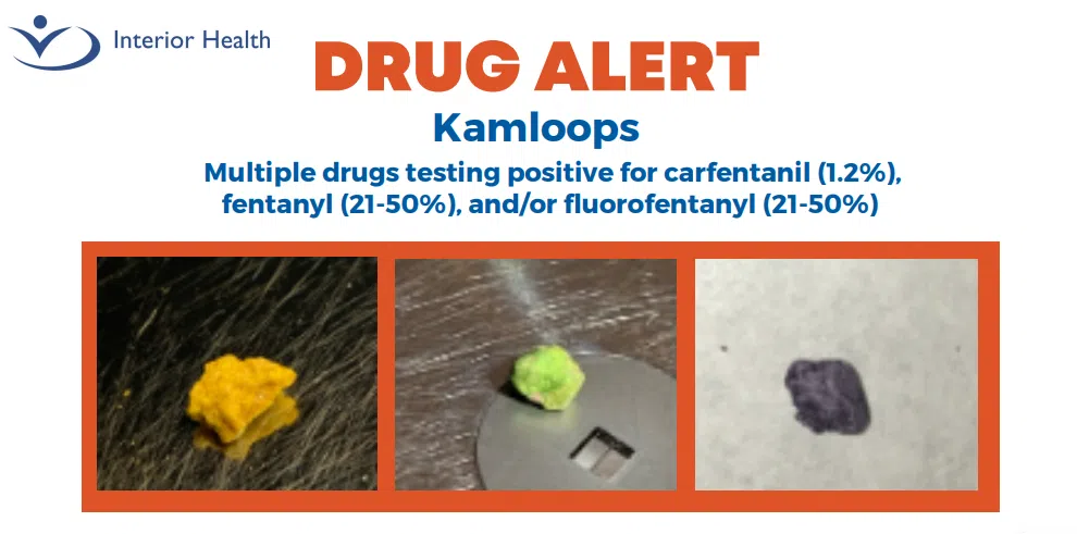 DRUG ALERT: Multiple drugs testing positive for carfentanil, fentanyl, and/or fluorofentanyl