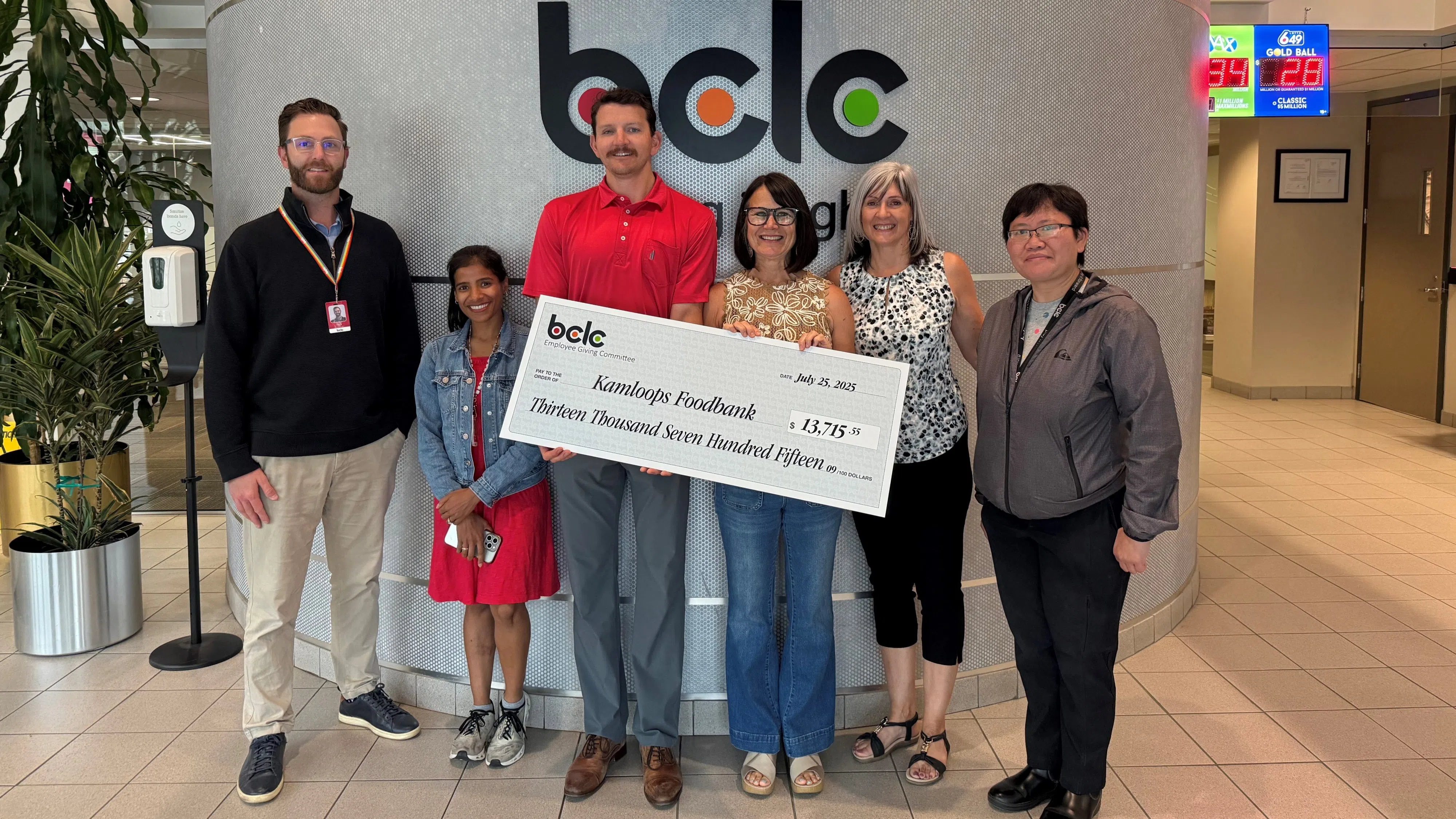BCLC Employees Raise Over $26,000 for Kamloops Charities