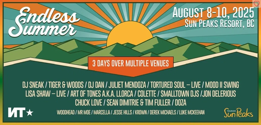 Endless Summer Festival Brings Beach Vibes to the Mountains at Sun Peaks, August 8-10