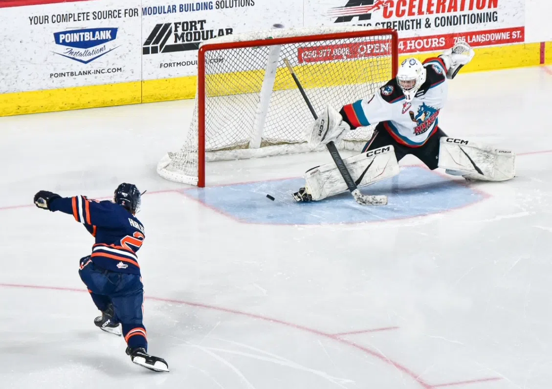 Hurlbert leads Kamloops with hat trick in first game action as Blazer Friday night