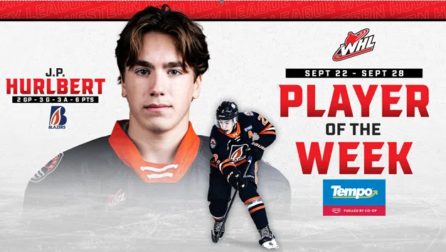 Kamloops Blazers Hurlbert and Edmonstone shine in WHL weekly awards
