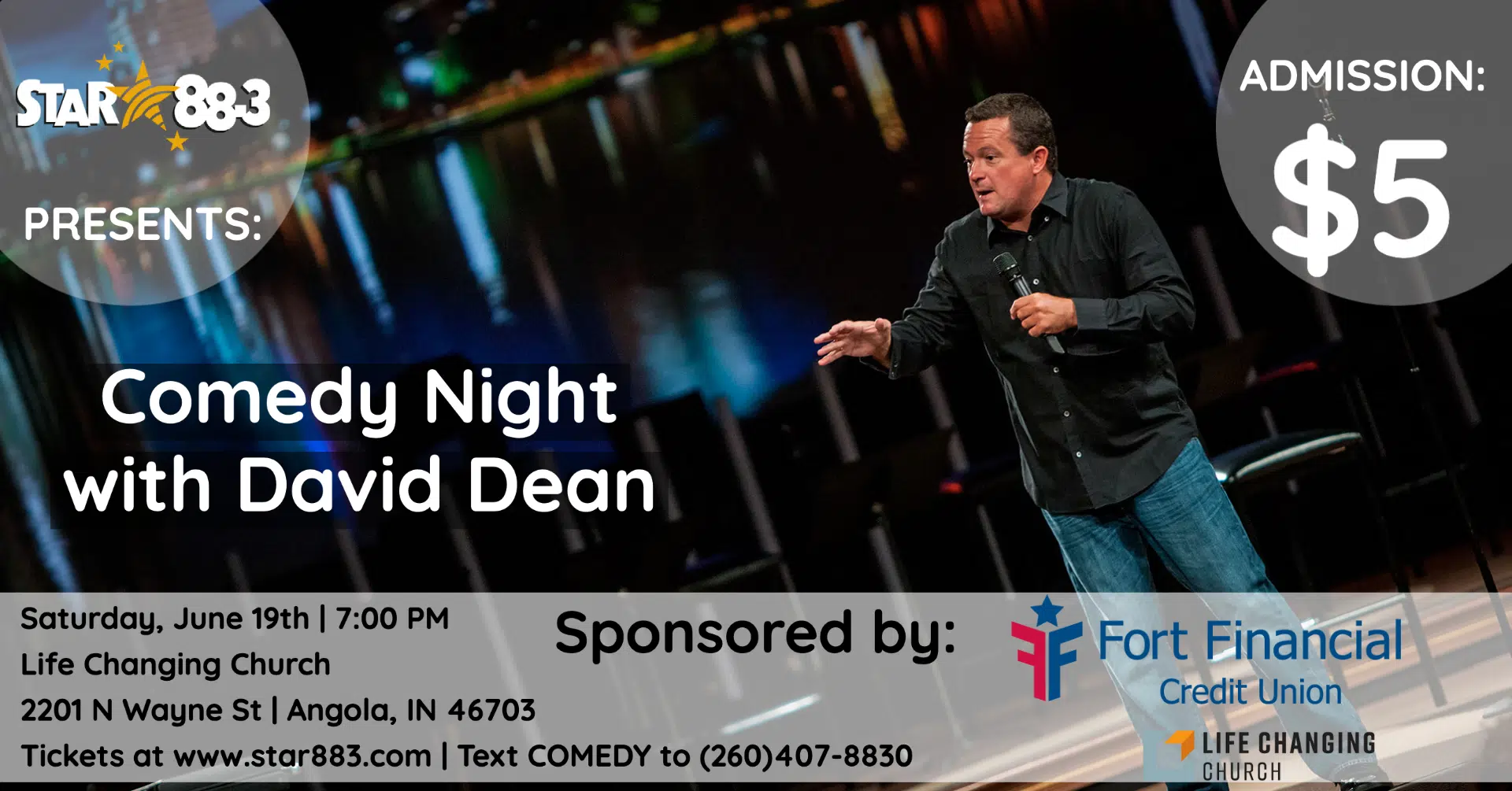 David Dean's Comedy Night Father's Day Sunday