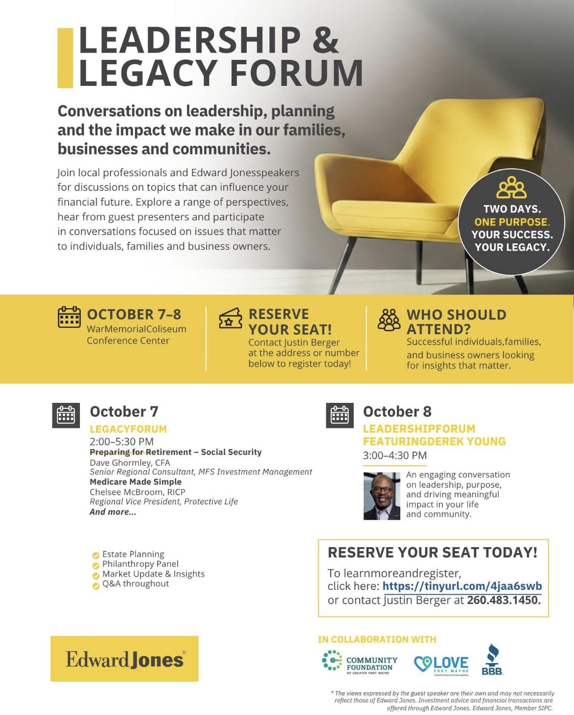 Justin Berger: Leadership & Legacy Forum