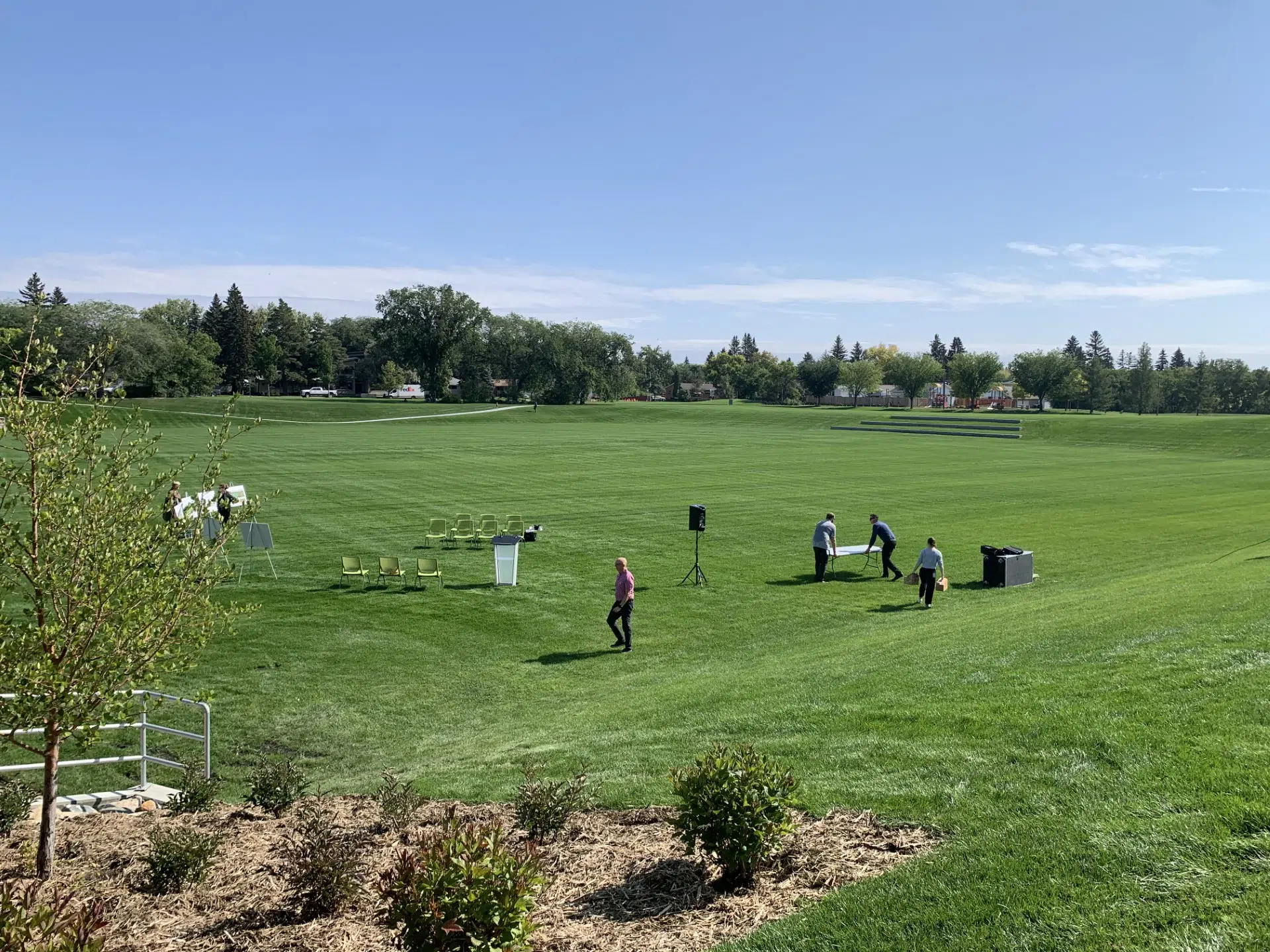 Dry storm pond built to mitigate flooding in Saskatoon’s Churchill