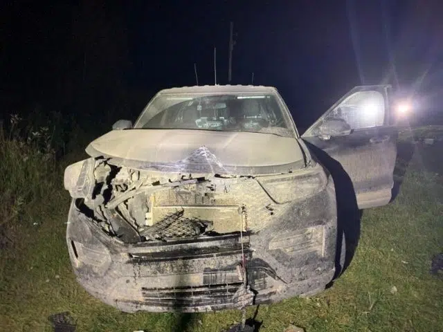 Saskatchewan RCMP vehicle rammed on Onion Lake Cree First Nation ...