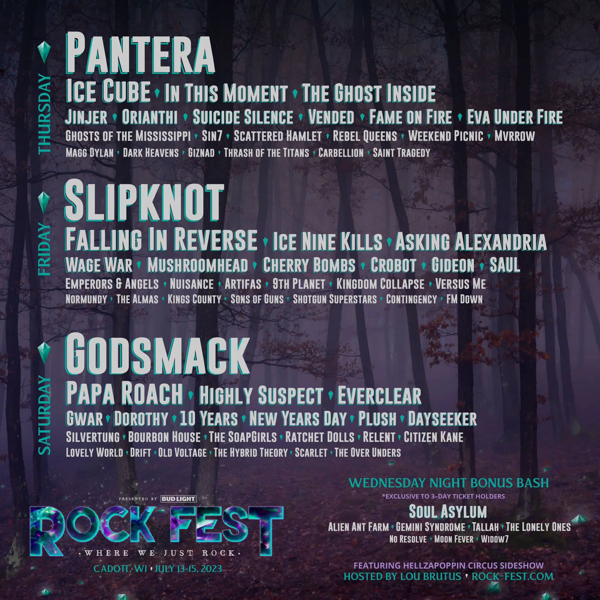 WILL WE SEE YOU IN CADOTT?  ROCKFEST RETURNS!