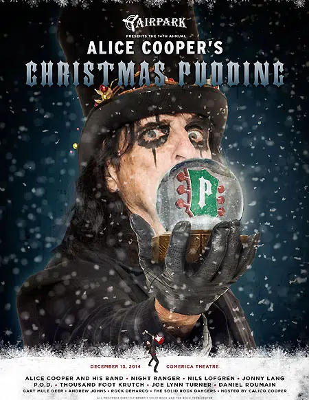Exclusive VIP Concert Experience at Alice Cooper's Christmas Pudding