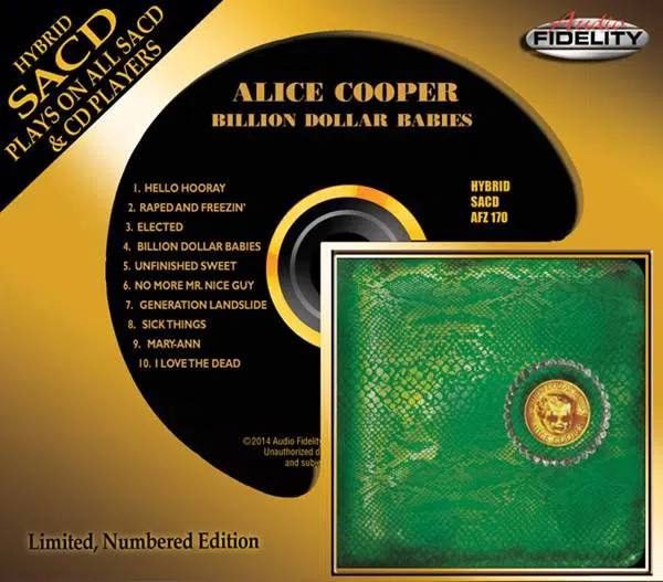 Audio Fidelity To Release Classic Alice Cooper Album 'Billion Dollar Babies' On Hybrid SACD On February 4, 2014