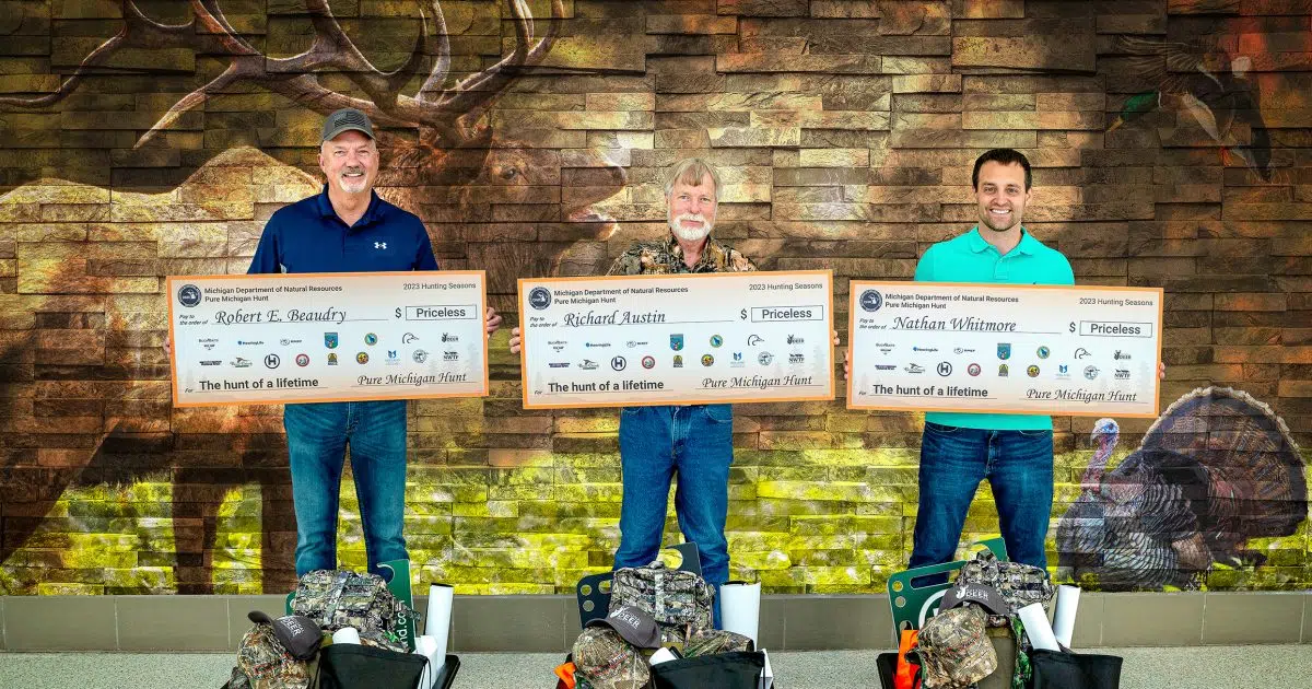 Three Men Win ‘Pure Michigan Hunt’ Prizes; One Upper Peninsula Winner