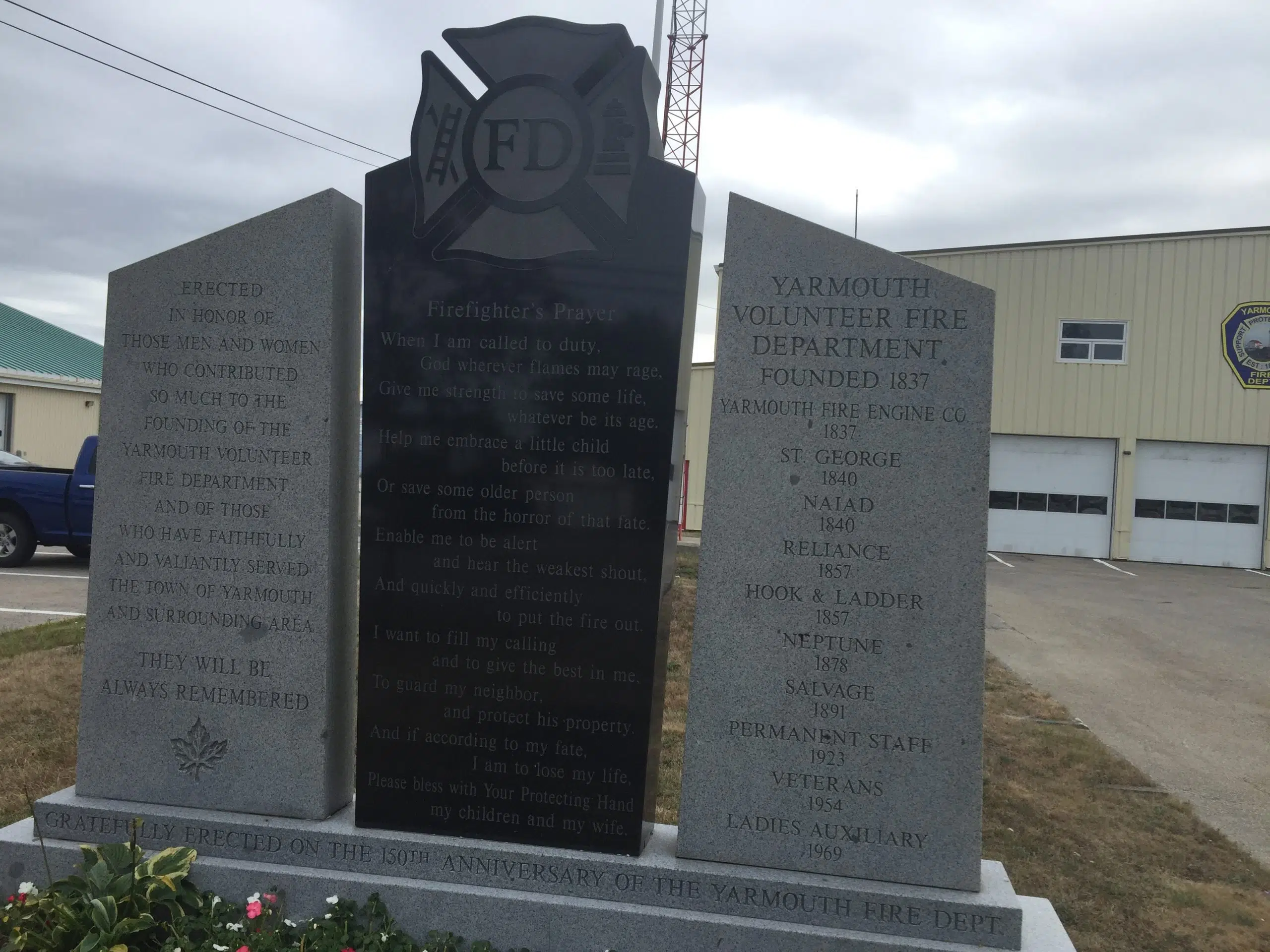 Yarmouth Fire Department To Honour Fallen Fire Fighters, First Responders