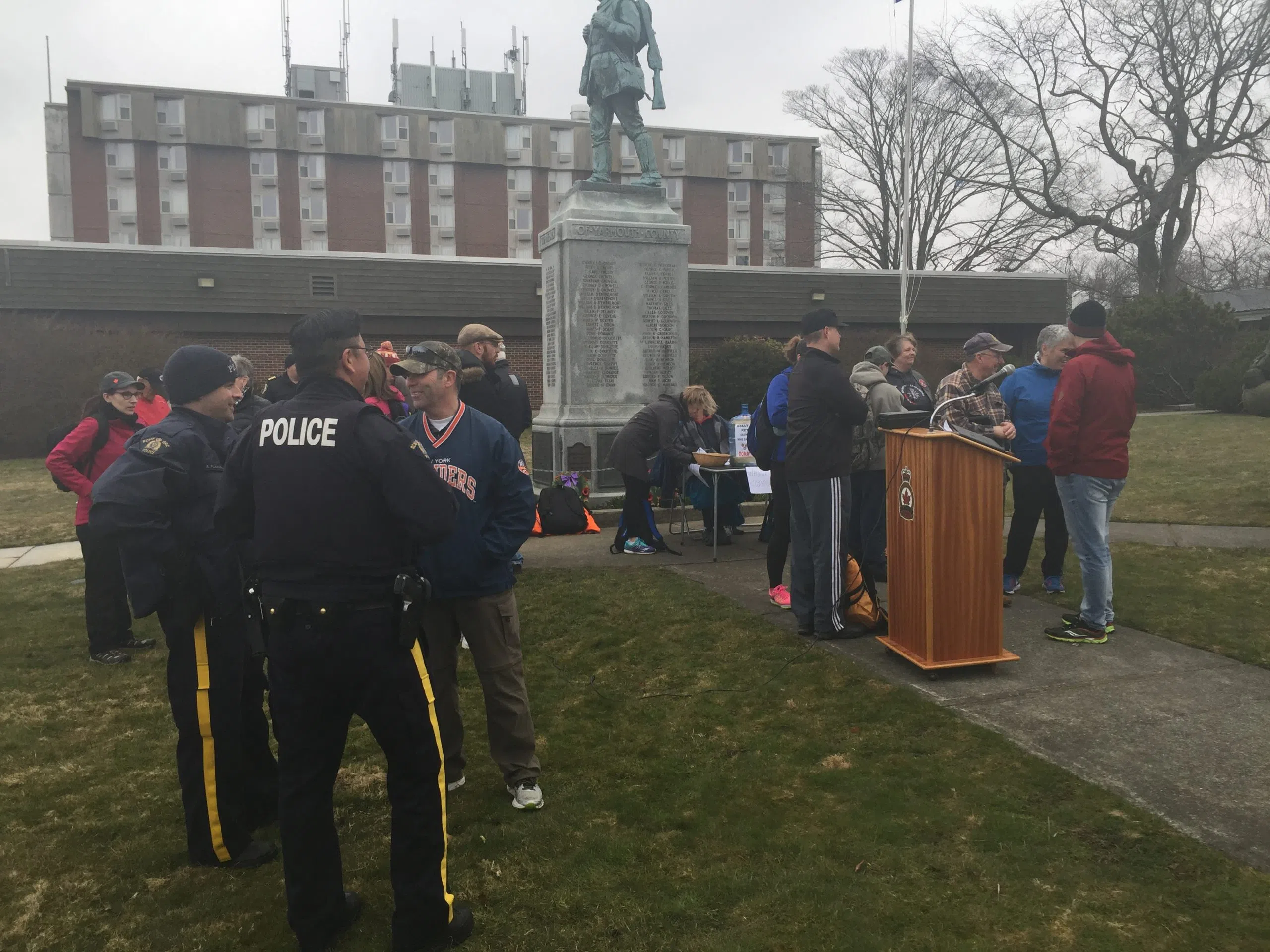 Organizers  Of Yarmouth Rucksack March Recognized In Legislature