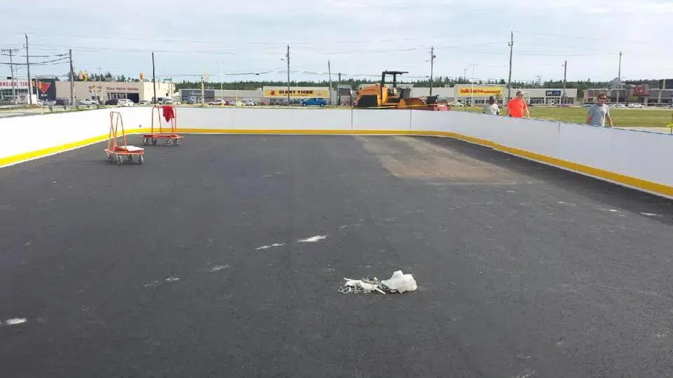 Outdoor Ball Hockey Arena Almost Ready At Mariners Centre