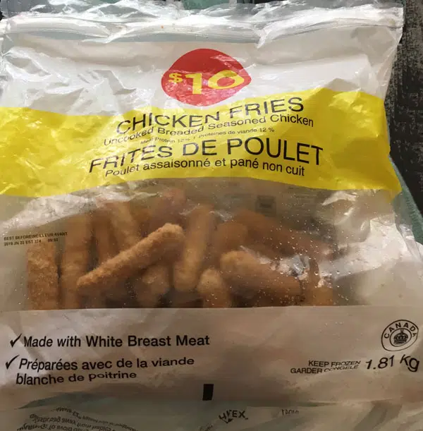 No Name Chicken Fries Recalled