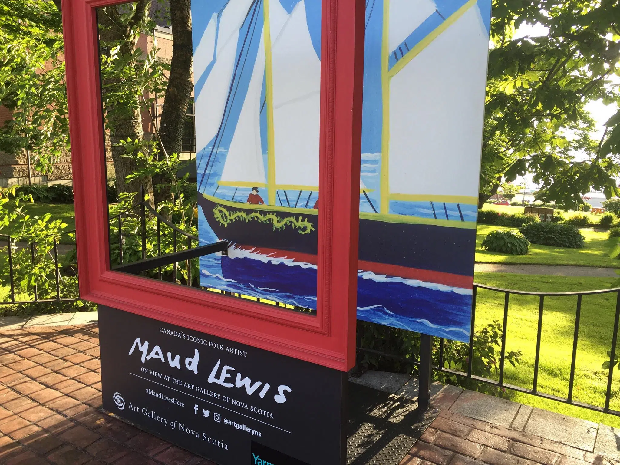 Maud Lewis Photo Booth Set Up In Downtown Yarmouth