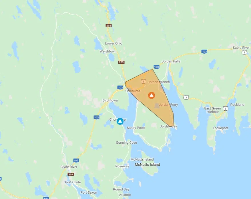 Power Outage In Shelburne County