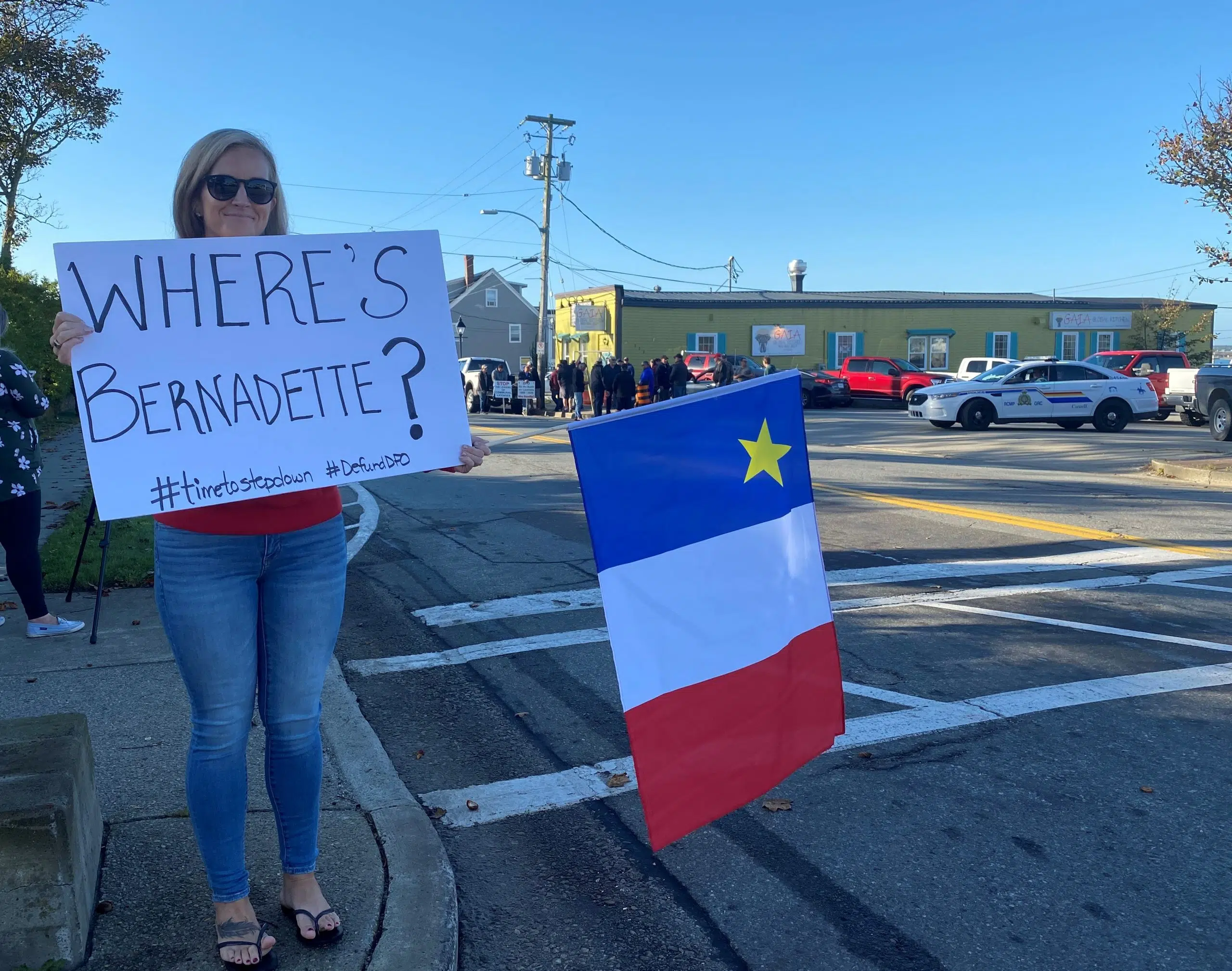 Fishermen Block Main Street In Peaceful Protest