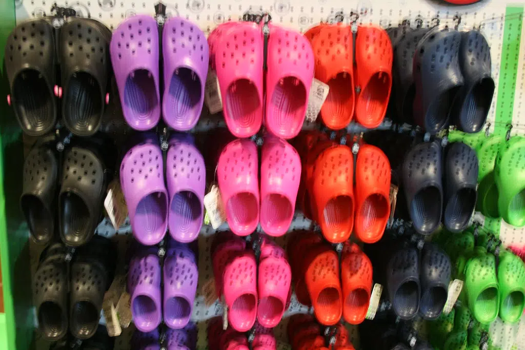 crocs ! -  Something new to wear . Would you ?