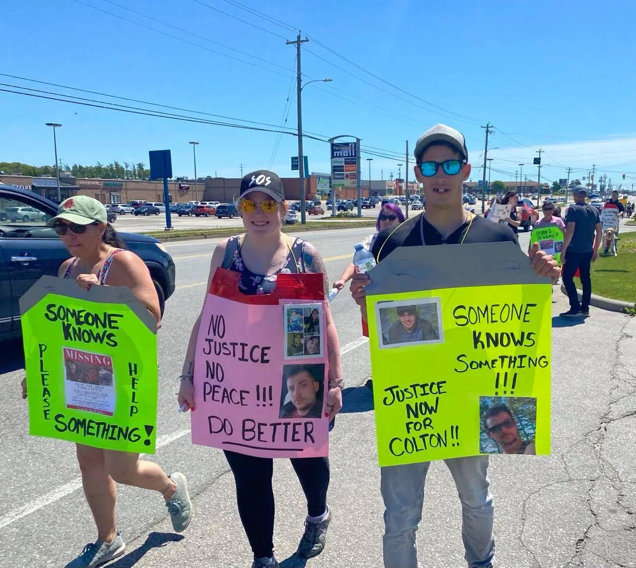 Peaceful March In Yarmouth For Colton Cook and Zack Lefave