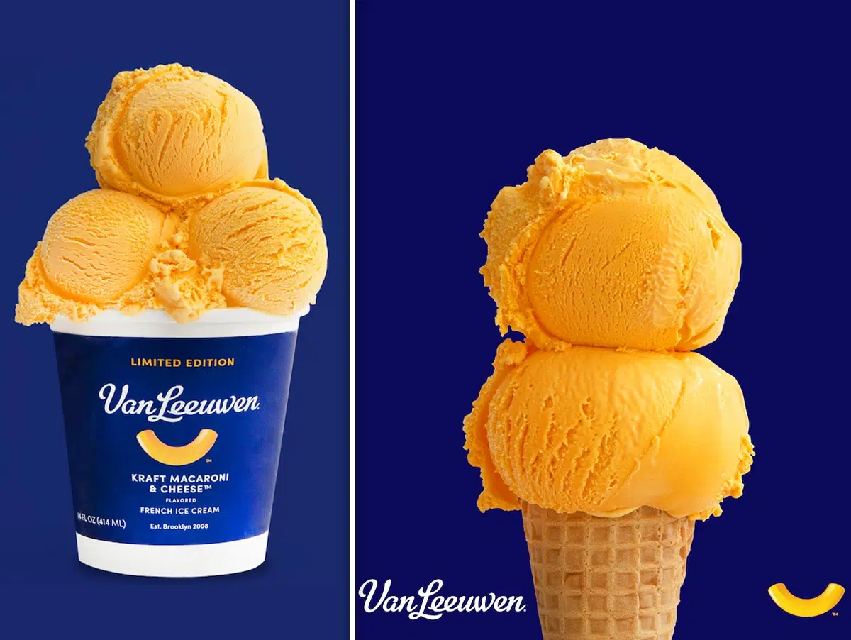 Kraft Mac & Cheese ice cream .. Would you try it  if you could buy it ?