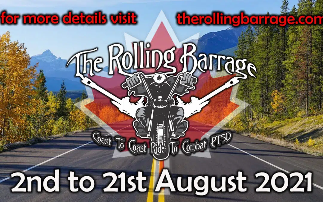The Rolling Barrage Motorcycle Run to Support Those With PTSD Hits Yarmouth On Monday