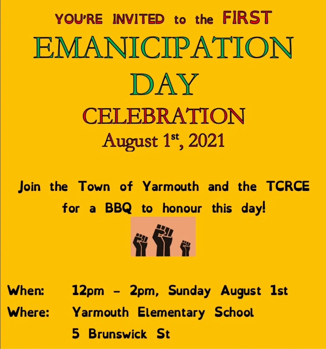 Emancipation Day Celebration Sunday In Yarmouth