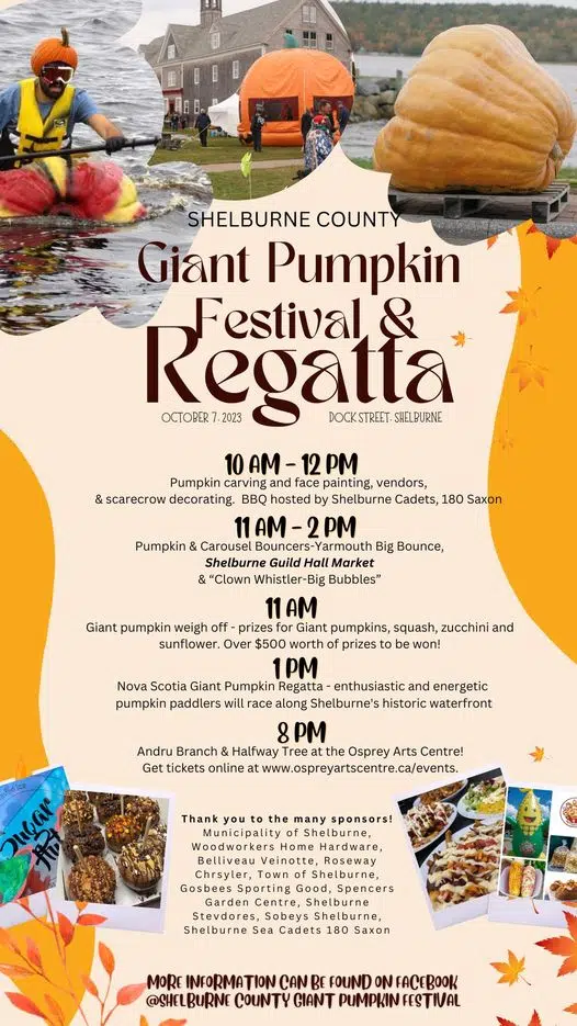 Rowing the Gourd: The  Shelburne County Giant Pumpkin Festival Is Fast Approaching