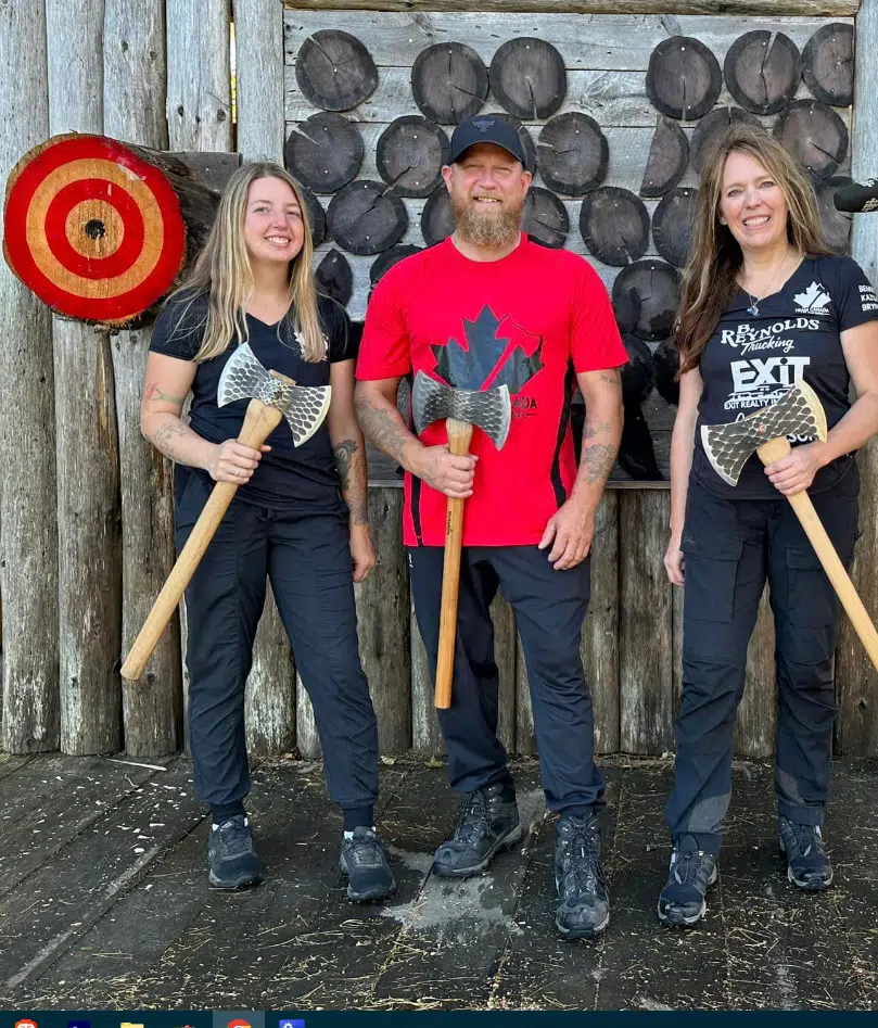 These Local Axe Throwers Dominated A Competition In Germany!