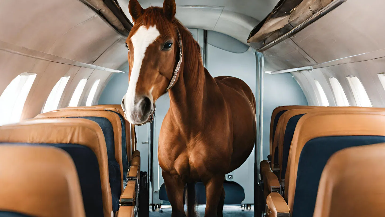 A Horse, Yes a HORSE, Breaks Free from Its Stall in the Aircraft Cargo Hold - Listen to the Audio Clip