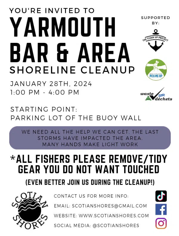 Yarmouth Bar & Area Beach Cleanup. Your Help Is Needed .