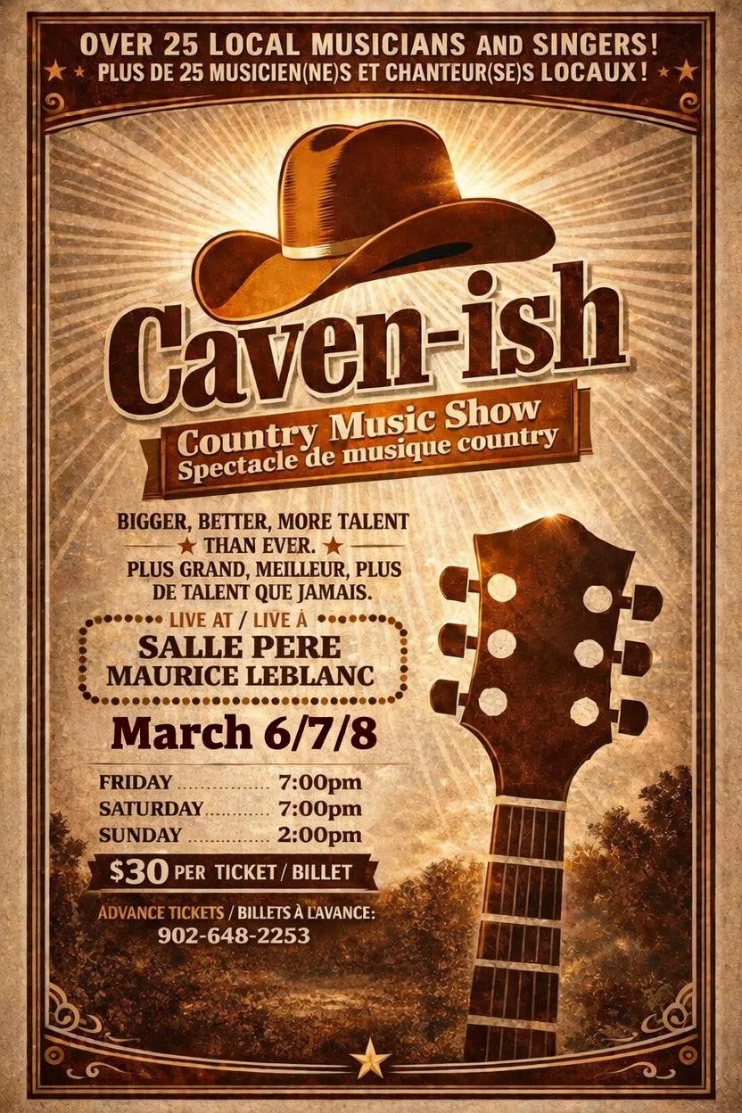 The Cavenish Country Concert is this Fri , Sat & Sun .