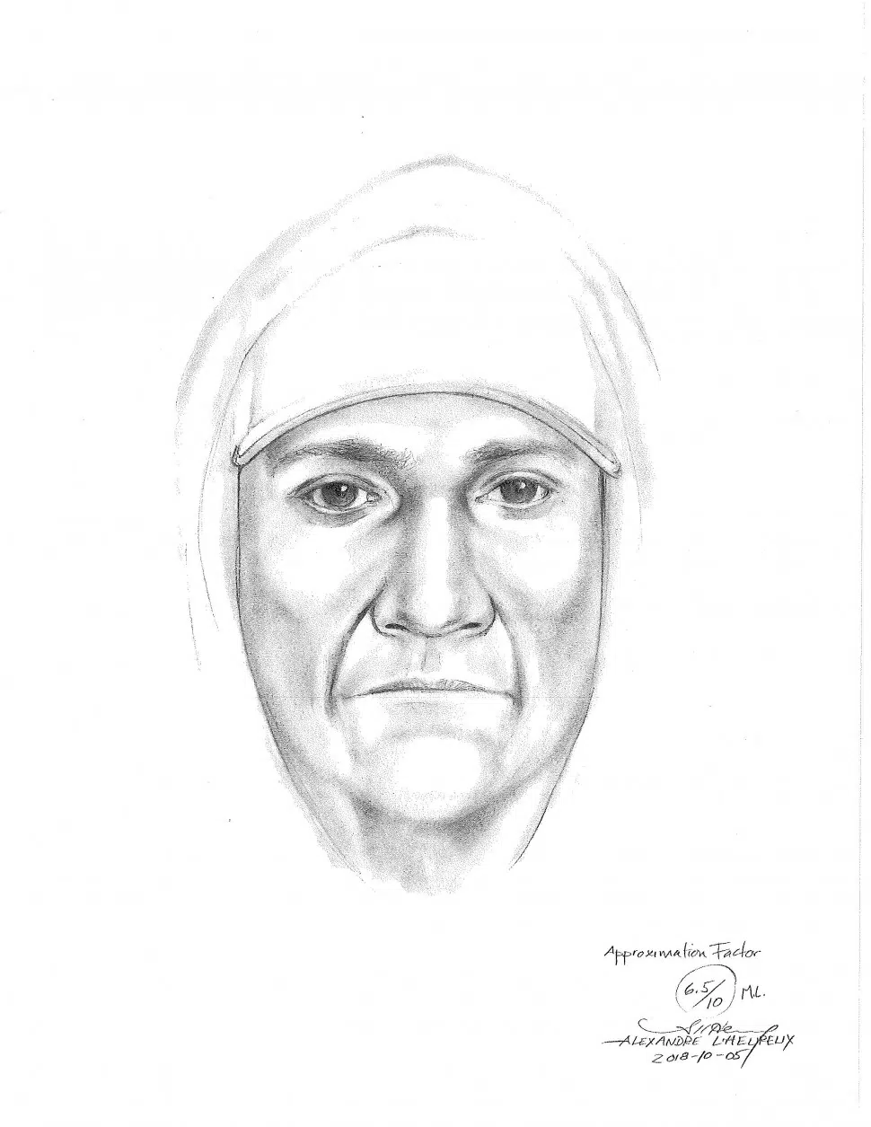 RCMP Release Sketch Of Home Invasion Suspect