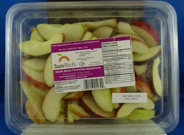 Sun Rich Recalls Apple Slices