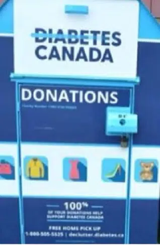 UPDATE:  Diabetes Canada To Make Donation Bin Changes After Recent Deaths