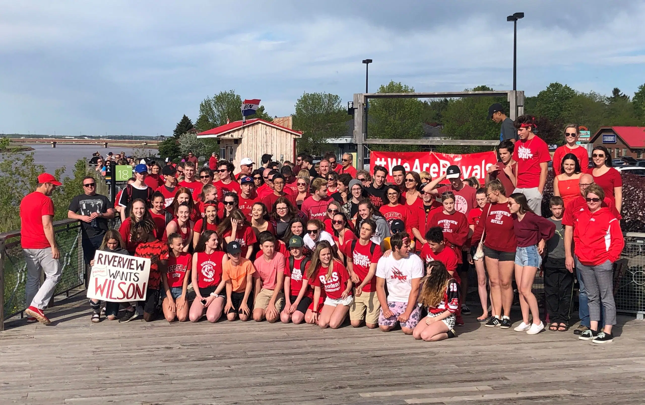 Riverview High Rally For Principal Wilson