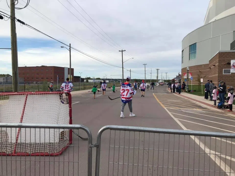 Young Players Join Moncton Wildcats For Annual Game Of Road Hockey