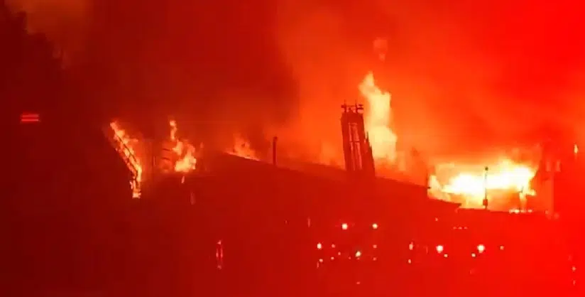 UPDATE: Fire Destroys Former Lumber Mill In Miramichi