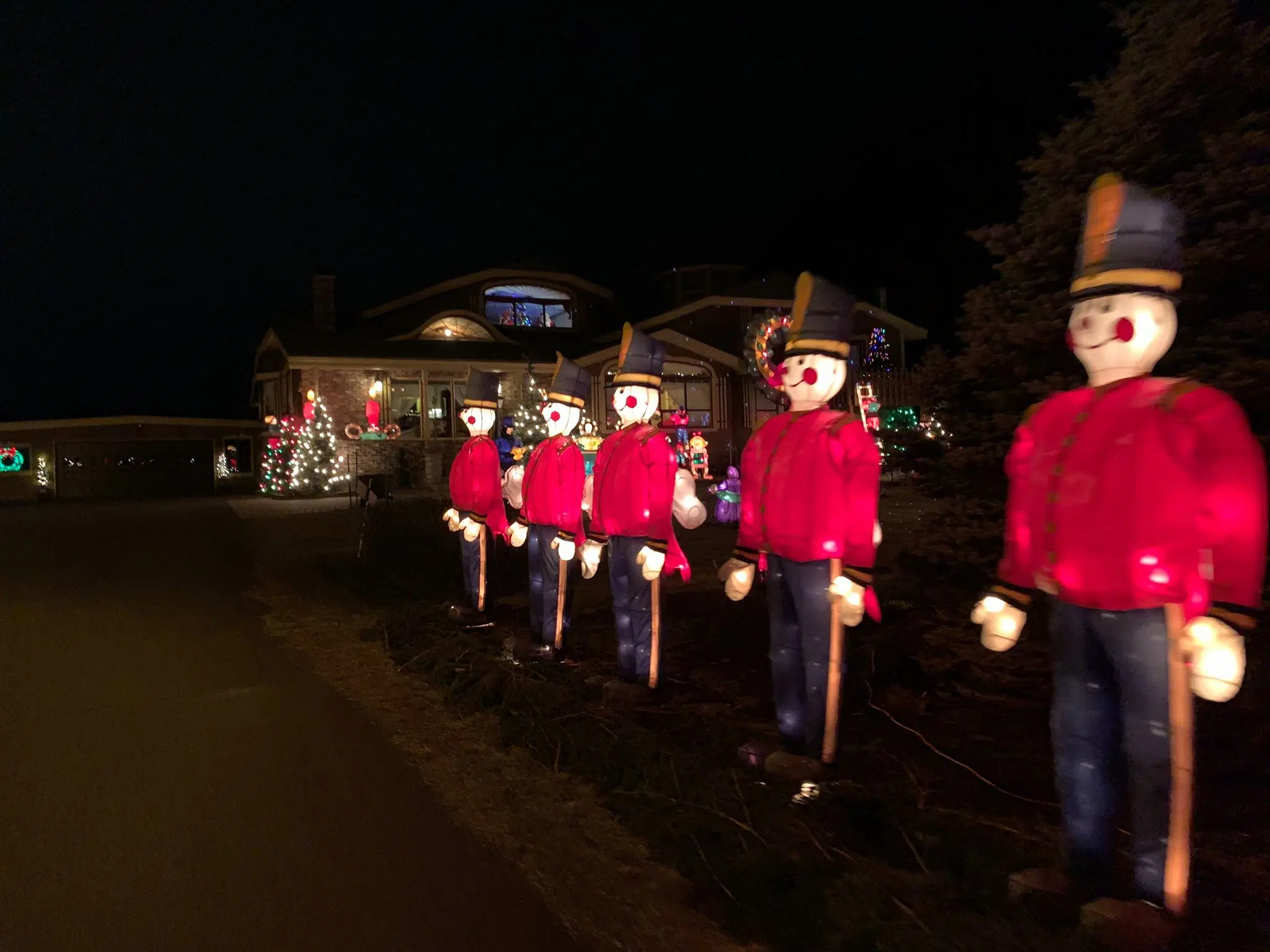 Irish town Christmas house