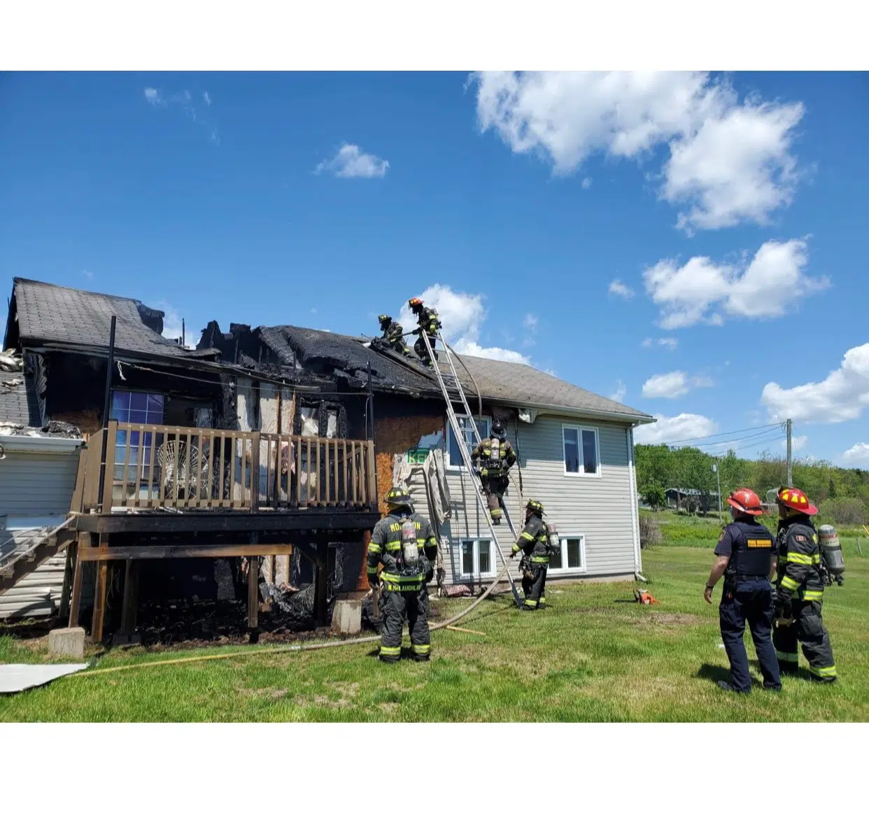 Fire Damages Ammon Road Home