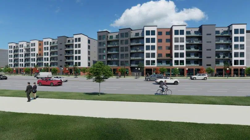 Second Of Two Mixed-Use Towers Under Construction